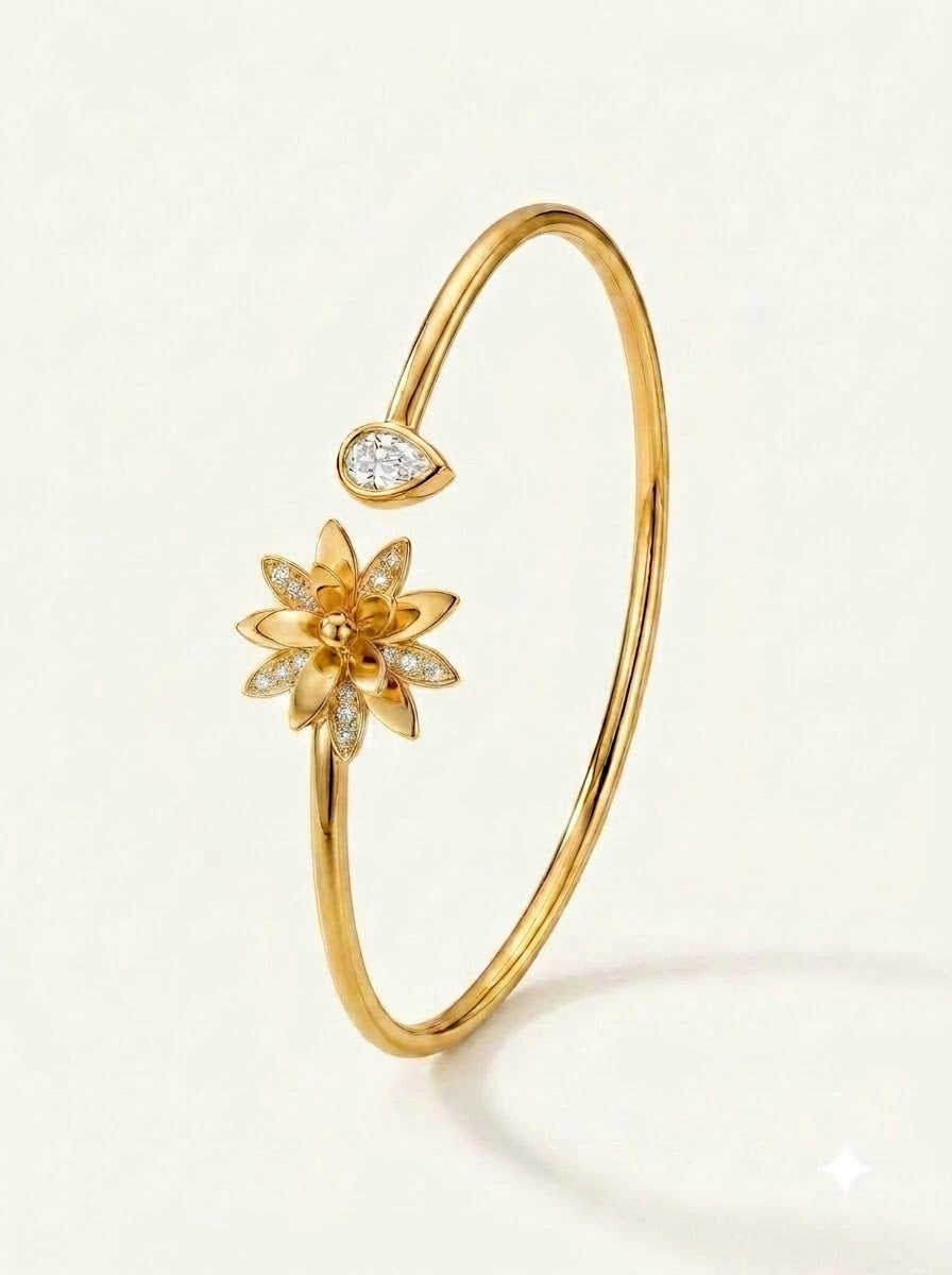Golden Bloom Cuff
