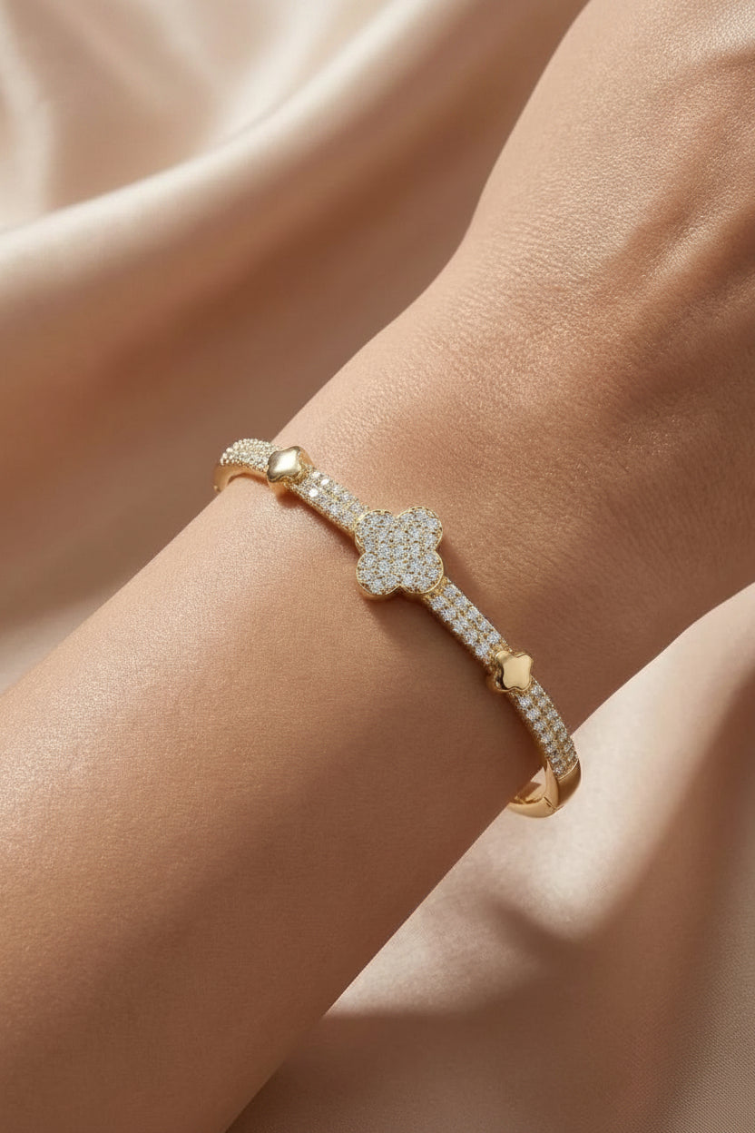Diamond Bow Bangle