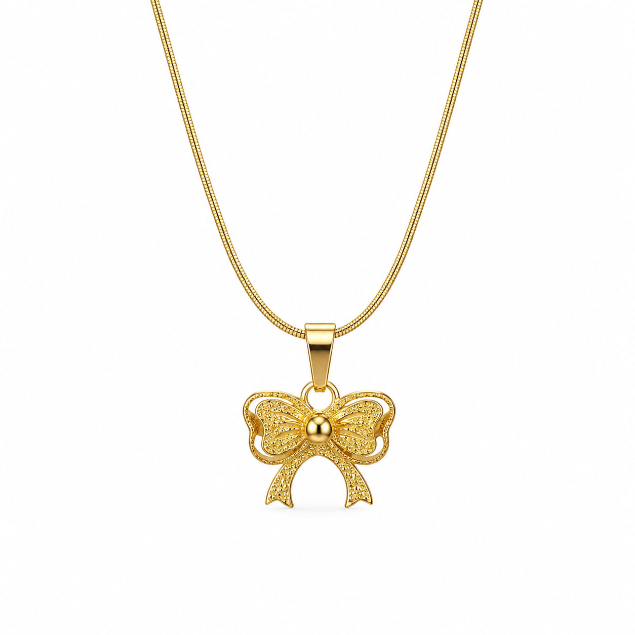 Bow Pendant Necklace