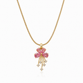 Blush Bloom Drop Necklace