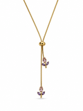 Petal Drop Lariat Necklace