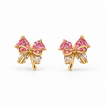 Ribbon Bow Studs