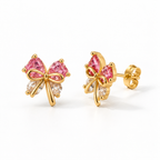Ribbon Bow Studs