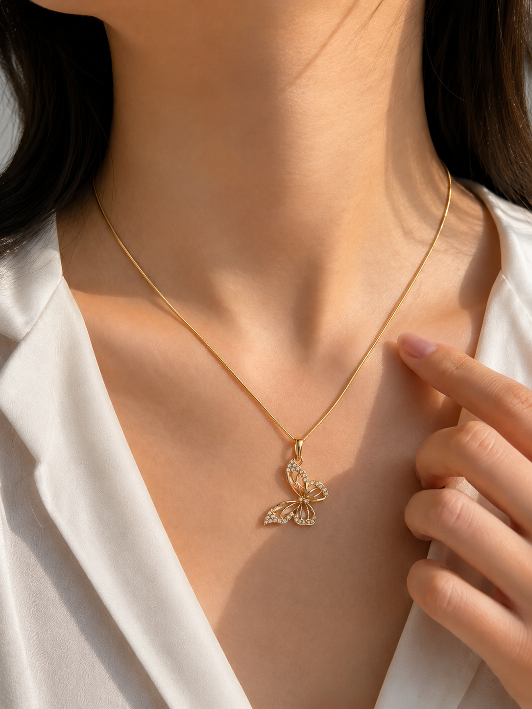 Golden Flutter Necklace