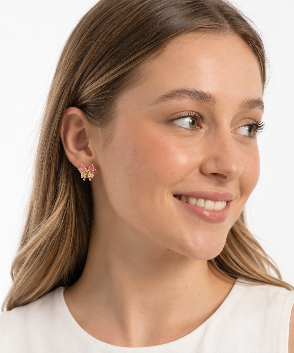 Ribbon Bow Studs