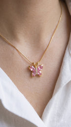 Blush Flutter Necklace