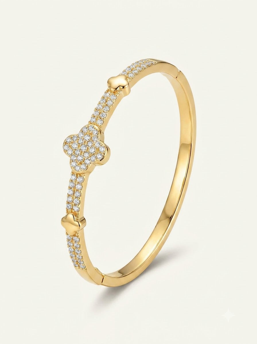 Diamond Bow Bangle