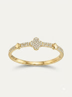 Diamond Bow Bangle