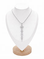 Silver Bloom Drop Necklace