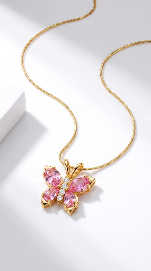 Blush Flutter Necklace